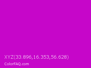 XYZ 33.896,16.353,56.628 Color Image