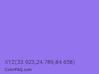 XYZ 33.923,24.789,84.658 Color Image