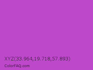 XYZ 33.964,19.718,57.893 Color Image