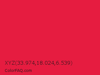 XYZ 33.974,18.024,6.539 Color Image