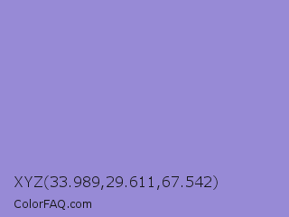 XYZ 33.989,29.611,67.542 Color Image