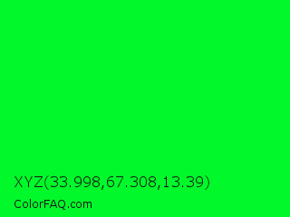 XYZ 33.998,67.308,13.39 Color Image