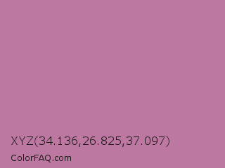 XYZ 34.136,26.825,37.097 Color Image