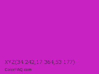 XYZ 34.242,17.364,53.177 Color Image