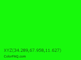 XYZ 34.289,67.958,11.627 Color Image