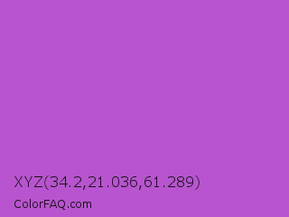 XYZ 34.2,21.036,61.289 Color Image