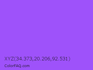 XYZ 34.373,20.206,92.531 Color Image