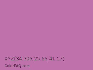 XYZ 34.396,25.66,41.17 Color Image