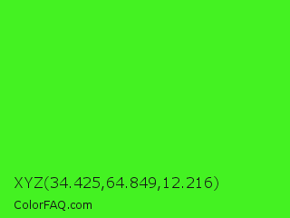 XYZ 34.425,64.849,12.216 Color Image