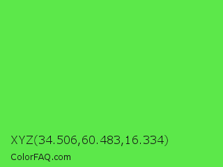 XYZ 34.506,60.483,16.334 Color Image