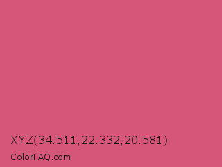 XYZ 34.511,22.332,20.581 Color Image
