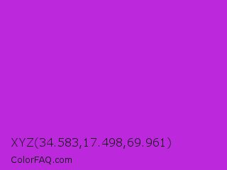 XYZ 34.583,17.498,69.961 Color Image