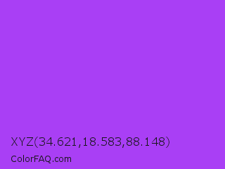 XYZ 34.621,18.583,88.148 Color Image