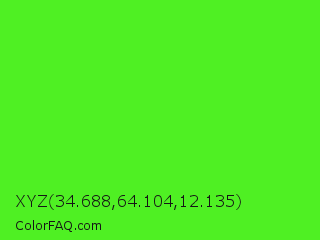 XYZ 34.688,64.104,12.135 Color Image