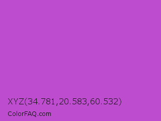 XYZ 34.781,20.583,60.532 Color Image