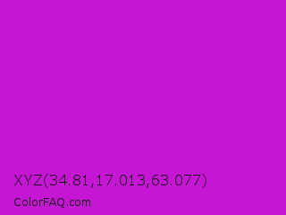 XYZ 34.81,17.013,63.077 Color Image
