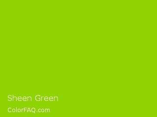XYZ 34.871,52.927,8.378 Sheen Green Color Image