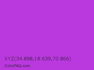 XYZ 34.898,18.639,70.866 Color Image