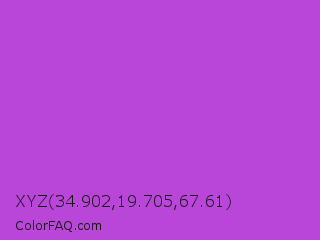 XYZ 34.902,19.705,67.61 Color Image