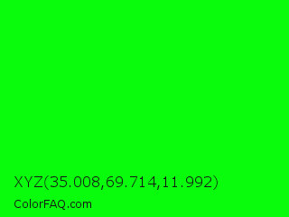 XYZ 35.008,69.714,11.992 Color Image