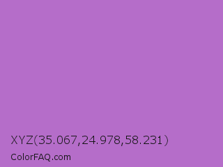 XYZ 35.067,24.978,58.231 Color Image