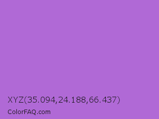 XYZ 35.094,24.188,66.437 Color Image