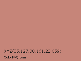XYZ 35.127,30.161,22.059 Color Image