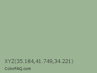 XYZ 35.184,41.749,34.221 Color Image