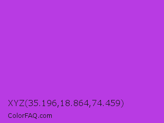 XYZ 35.196,18.864,74.459 Color Image