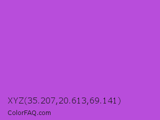 XYZ 35.207,20.613,69.141 Color Image