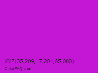 XYZ 35.209,17.204,65.083 Color Image