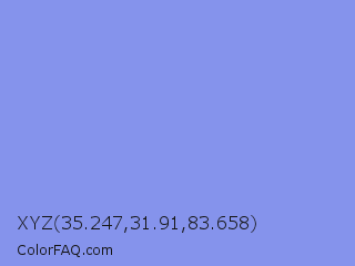 XYZ 35.247,31.91,83.658 Color Image