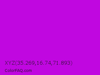 XYZ 35.269,16.74,71.893 Color Image