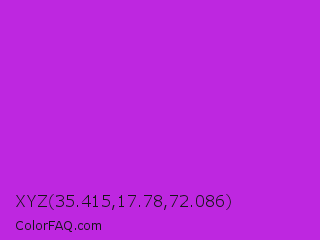 XYZ 35.415,17.78,72.086 Color Image