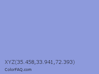 XYZ 35.458,33.941,72.393 Color Image