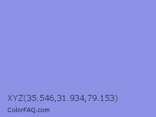 XYZ 35.546,31.934,79.153 Color Image