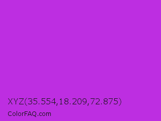 XYZ 35.554,18.209,72.875 Color Image