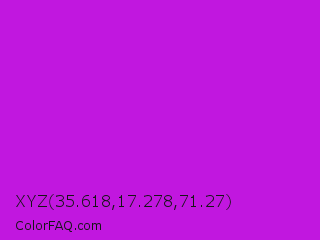 XYZ 35.618,17.278,71.27 Color Image