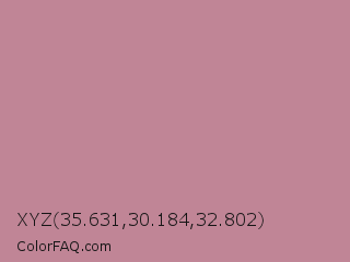 XYZ 35.631,30.184,32.802 Color Image