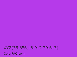 XYZ 35.656,18.912,79.613 Color Image