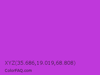 XYZ 35.686,19.019,68.808 Color Image