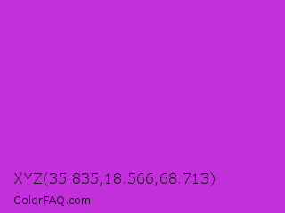 XYZ 35.835,18.566,68.713 Color Image