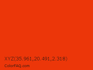 XYZ 35.961,20.491,2.318 Color Image