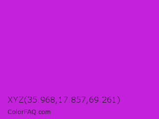 XYZ 35.968,17.857,69.261 Color Image