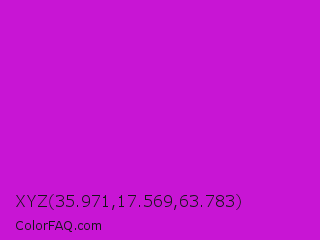 XYZ 35.971,17.569,63.783 Color Image