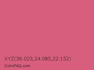 XYZ 36.023,24.085,22.152 Color Image