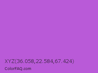 XYZ 36.058,22.584,67.424 Color Image