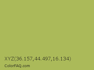 XYZ 36.157,44.497,16.134 Color Image