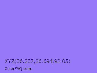 XYZ 36.237,26.694,92.05 Color Image