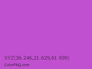 XYZ 36.246,21.629,61.939 Color Image